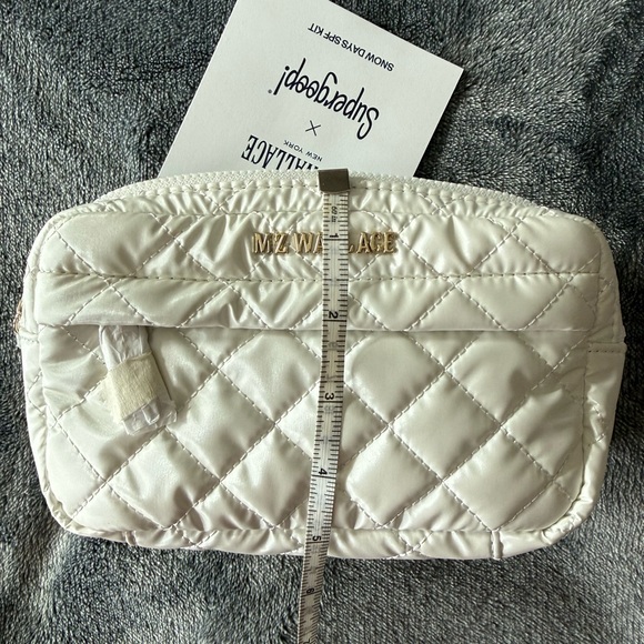 MZ Wallace White Quilted Crossbody/Belt Bag Supergoop! Collab - Picture 6 of 6